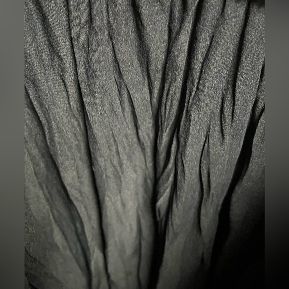 Navy and Pink Paisley Accent Spaghetti Strap, Floor Length Maxi Dress. - Picture 5 of 5